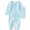 Best deal ✔️ Starting Out Baby Newborn-6 Months Long Sleeve V-Neck Coverall Blue ⌛