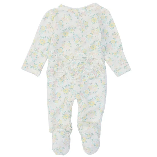 Cheap ๐ Starting Out Baby ๐ง Girls Preemie-9 Months Floral Print Long Sleeve Ruffle Footed Coverall & Matching Bow Headband 2-Piece Set Ivory Floral โค๏ธ 4 Cheap ๐ Starting Out Baby ๐ง Girls Preemie-9 Months Floral Print Long Sleeve Ruffle Footed Coverall & Matching Bow Headband 2-Piece Set Ivory Floral โค๏ธ - Image 2