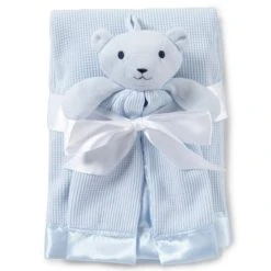 Best Pirce 💯 Starting Out Baby Boys Satin Trim Blanket & Buddy Blue 😉