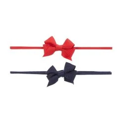Best reviews of 🔥 Starting Out Baby 👧 Girls 2-Pack Tiny Bow Headwrap Red/navy 🎉