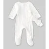 Outlet 😉 Starting Out Baby 👧 Girls Newborn-6 Months Long-Sleeve Ruffled Rumba Footed Coverall Set Ivory 💯 -Starting Out Shop unnamed file 138