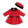 Discount 👍 Starting Out Baby 👧 Girls 3-24 Months Bow Front Double Breasted 🧥 Coat & Hat Set Red 🧨