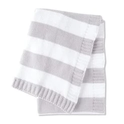 Cheap 😀 Starting Out Baby Stripe Chenille Blanket Grey 🎉