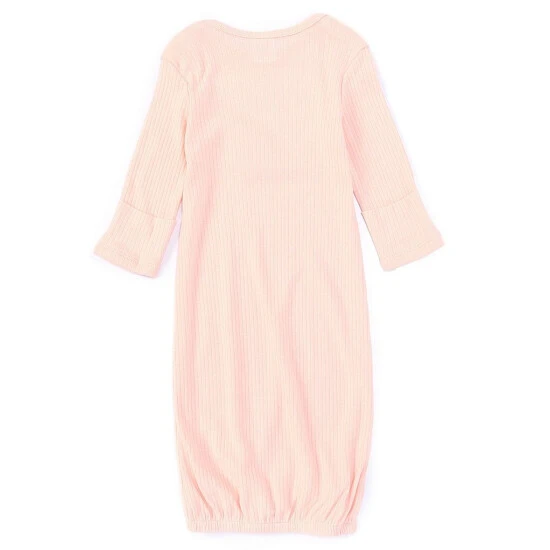 Best Pirce โ๏ธ Starting Out Baby Girl Newborn-6 Months Rib Knit Gown Pink ๐ 4 Best Pirce โ๏ธ Starting Out Baby Girl Newborn-6 Months Rib Knit Gown Pink ๐ - Image 2