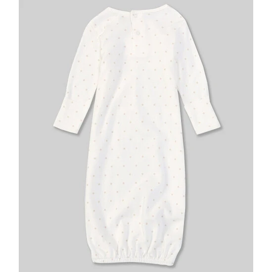 Hot Sale ๐คฉ Starting Out Baby ๐ง Girls Newborn-6 Months Dotted Gown White โ๏ธ 4 Hot Sale ๐คฉ Starting Out Baby ๐ง Girls Newborn-6 Months Dotted Gown White โ๏ธ - Image 2