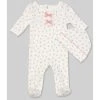 Discount 🌟 Starting Out Baby 👧 Girls Preemie-6 Months Long-Sleeve Floral Footed Coverall & Ruffle Trim Hat Set White 👍 -Starting Out Shop unnamed file 176