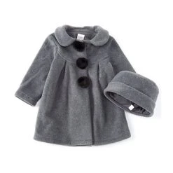 Brand new 👏 Starting Out Baby 👧 Girls 3-24 Months Pleated Faux Fur Pom 🧥 Coat Red 🔥 -Starting Out Shop unnamed file 18