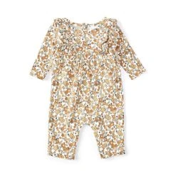 Best reviews of 🤩 Starting Out Baby 👧 Girls Newborn-24 Months Printed Ruffle Long Sleeve Coverall Peach ❤️