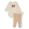Budget 💯 Starting Out Baby 👧 Girls Newborn-9 Months Bear Applique Bodysuit & Stripe Pants Set Brown 🛒 -Starting Out Shop unnamed file 244