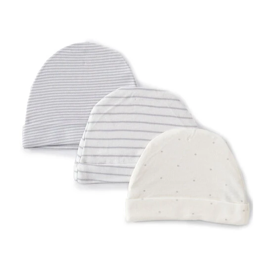 Hot Sale 🎉 Starting Out Baby Star/Stripe 3-Pack Beanies Grey Multi 🔥 3 Hot Sale 🎉 Starting Out Baby Star/Stripe 3-Pack Beanies Grey Multi 🔥
