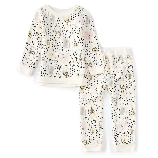 Cheapest ๐ Starting Out Baby ๐ง Girls 12-24 Months Animals Print Long Sleeve Top & Dot Print Jogger Pants 2- Piece Set White ๐งจ 3 Cheapest ๐ Starting Out Baby ๐ง Girls 12-24 Months Animals Print Long Sleeve Top & Dot Print Jogger Pants 2- Piece Set White ๐งจ