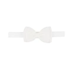 Coupon ⌛ Starting Out Baby 👧 Girls Double-Bow Ribbed Headwrap White 🧨