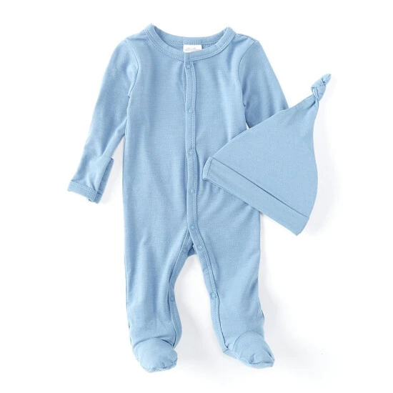 Wholesale ❤️ Starting Out Baby Newborn-9 Months Footed Coverall & Knot Hat Set Green 👏 3 Wholesale ❤️ Starting Out Baby Newborn-9 Months Footed Coverall & Knot Hat Set Green 👏