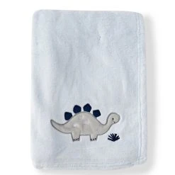 Brand new 💯 Starting Out Solid Blue Baby Dinosaur Blanket Light Blue 👍