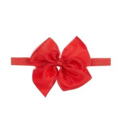 Best Pirce ❤️ Starting Out Baby 👧 Girls Double Loop Grosgrain Bow Headband Red 😍