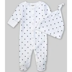 Deals 🛒 Starting Out Baby Preemie-6 Months Long-Sleeve Star Footed Coverall White 😀