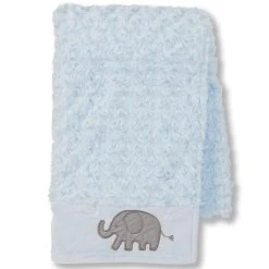 Flash Sale 🎁 Starting Out Baby Boys Swirl Elephant Blanket Blue 👍