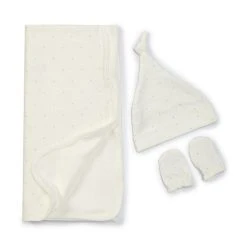 Best deal 🎁 Starting Out Baby Star Knotted Beanie, Mittens & Blanket Set Pink 🤩