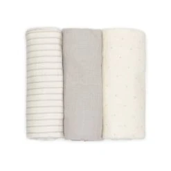 Hot Sale 🌟 Starting Out Baby Star 3-Pack Swaddle Blankets Grey 🌟