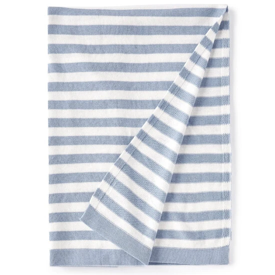 Deals 👏 Starting Out Baby Boys Stripe Blanket Blue 👏 3 Deals 👏 Starting Out Baby Boys Stripe Blanket Blue 👏