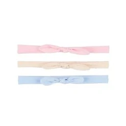 Outlet 🎁 Starting Out Baby 👧 Girls 3-Pack Solid Headwraps Pink/khaki/blue ✨