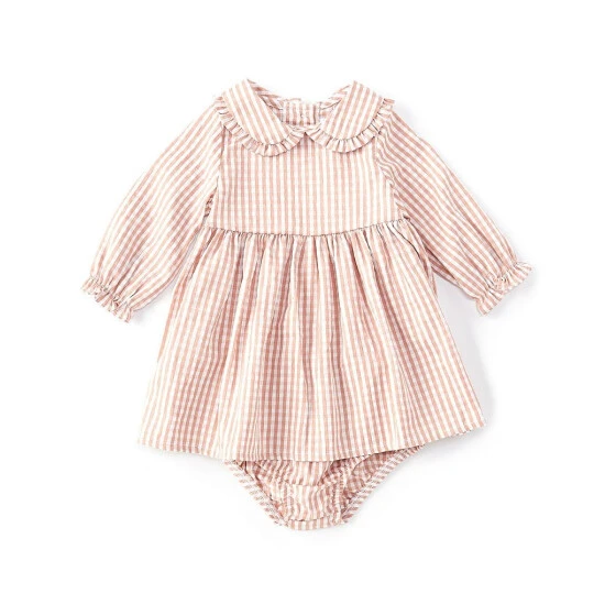 Top 10 😉 Starting Out Baby 👧 Girls 3-24 Months Gingham Print Long Sleeve Peter Pan Collar Woven 👗 Dress Pink 💯 3 Top 10 😉 Starting Out Baby 👧 Girls 3-24 Months Gingham Print Long Sleeve Peter Pan Collar Woven 👗 Dress Pink 💯