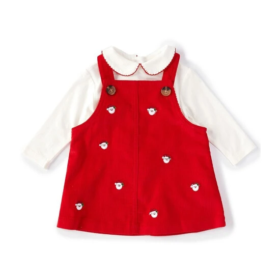 Buy ๐คฉ Starting Out Baby ๐ง Girls 12-24 Months Peter-Pan Collar Long Sleeve Tee Santa Corduroy Pinafore Jumper 2-Piece Set Red ๐ 3 Buy ๐คฉ Starting Out Baby ๐ง Girls 12-24 Months Peter-Pan Collar Long Sleeve Tee Santa Corduroy Pinafore Jumper 2-Piece Set Red ๐