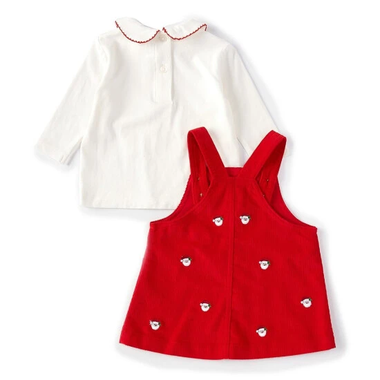 Buy ๐คฉ Starting Out Baby ๐ง Girls 12-24 Months Peter-Pan Collar Long Sleeve Tee Santa Corduroy Pinafore Jumper 2-Piece Set Red ๐ 4 Buy ๐คฉ Starting Out Baby ๐ง Girls 12-24 Months Peter-Pan Collar Long Sleeve Tee Santa Corduroy Pinafore Jumper 2-Piece Set Red ๐ - Image 2