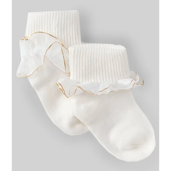 Discount ๐ฏ Starting Out Baby ๐ง Girls Newborn-24 Months Tutu Lace Ankle ๐งฆ Socks Ivory/gold ๐ 3 Discount ๐ฏ Starting Out Baby ๐ง Girls Newborn-24 Months Tutu Lace Ankle ๐งฆ Socks Ivory/gold ๐