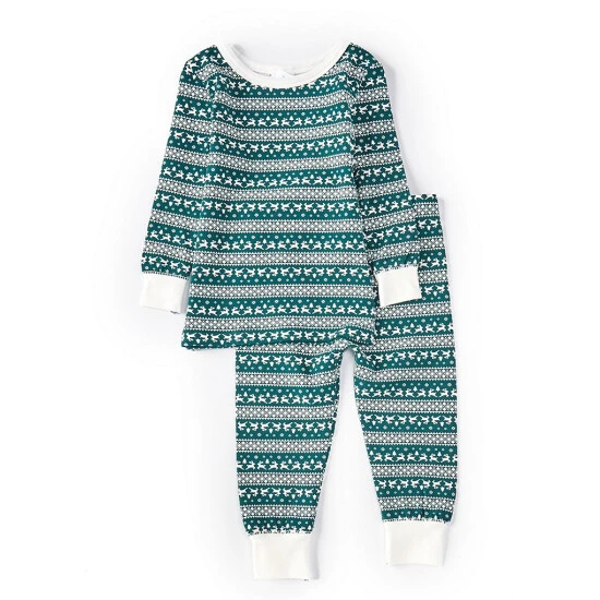 Promo ๐ Starting Out Baby 12-24 Months ๐ Christmas Reindeer Fairisle Print Long Sleeve Top & Jogger Pants Set Green ๐ 4 Promo ๐ Starting Out Baby 12-24 Months ๐ Christmas Reindeer Fairisle Print Long Sleeve Top & Jogger Pants Set Green ๐ - Image 2