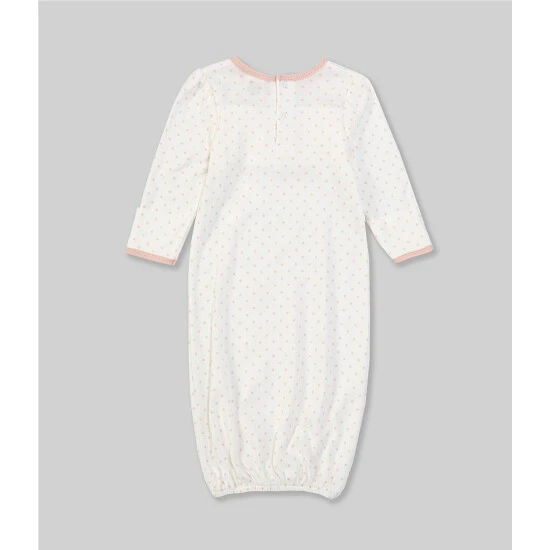 Best Sale ⌛ Starting Out Baby 👧 Girls Newborn-6 Months Polka-Dot Ruffle Gown White ❤️ 4 Best Sale ⌛ Starting Out Baby 👧 Girls Newborn-6 Months Polka-Dot Ruffle Gown White ❤️ - Image 2